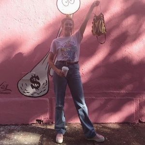 Vintage distressed Levi’s.